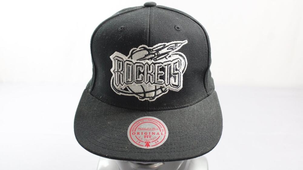 Mitchell & Ness Houston Rockets NBA Hwc Original Fit Snapback Hat Cap Black